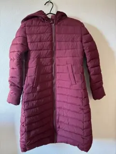 【新品】レディースロングコート バーガンディ Lサイズ