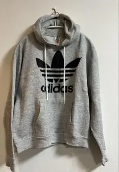 USA製80s90sアディダス万国旗タグパーカー グレー