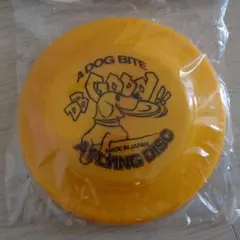 A DOG BITE フライングディスク イエロー