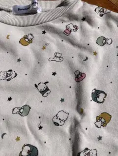 Sanrio キャラクター柄 裏毛トレーナー 100cm