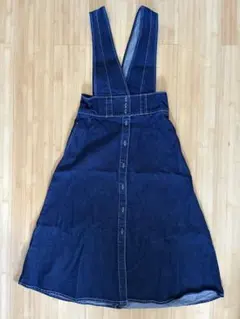 ZARA デニムジャンパースカート