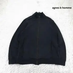 agnes b フルジップ スウェット トレーナー フェード 黒 S相当