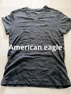 American Eagle Vネック Tシャツ S チャコール　メンズのサムネイル