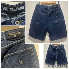 Y2K NAUTICA JEANS ノーティカ 極太ハーフデニム USA B系のサムネイル