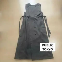 【新品タグ付】PUBLIC TOKYO マルチウェイジレワンピ １　カーキのサムネイル