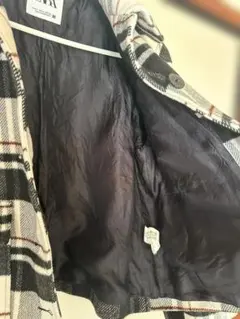 ZARA チェック柄 テーラードジャケット Sサイズ