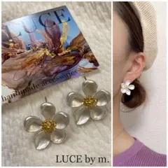 458 シルバーフラワー お洒落 シンプル 大人可愛い ピアス
