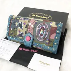 【新品未使用】Think Bee リッピ 長財布 ゴブラン織 ビジュー スタッズのサムネイル