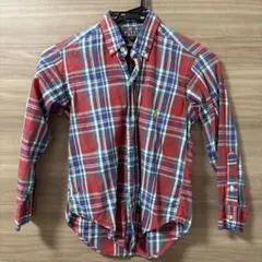ラルフローレン チェック柄長袖シャツ130