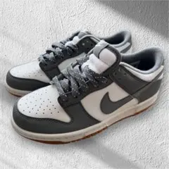 NIKE DUNK LOW GSナイキ ダンクローキッズ 23cmグレーホワイト