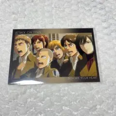 進撃の巨人 WIT STUDIO ブロマイド 104期 エレン ミカサ アルミン