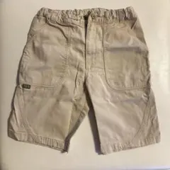 お値下げfamiliarベージュ ハーフパンツ 前後ポケット付き