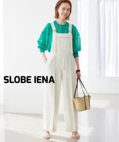 SLOBE IENA　PEツイード サロペット オーバーオール　24SSのサムネイル