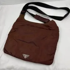 PRADA ショルダーバッグ クロスボディ 斜め掛け テスートナイロン 赤茶のサムネイル