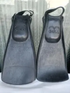 GULL Power Emden Vガル黒ダイビングフィンパワーエムデン渋谷区