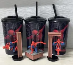 【即購入可】スパイダーマン フィギュア付き ドリンクカップ　入場特典 即購入可】スパイダーマン フィギュア付き ドリンクカップ 入場特典