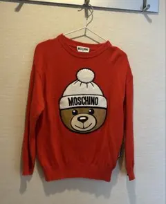 MOSCHINO KID ニット レッド　モスキーノ　キッズ　ワンピース