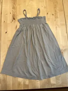 PETIT BATEAU プチバトー グレー ノースリーブ ワンピース 100