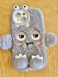 ファー素材 キャラクター型 iPhone15ケース
