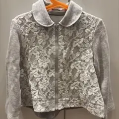 familiar グレー レースジャケット 120のサムネイル