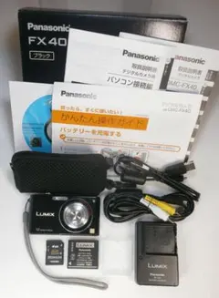 LUMIX★DMC-FX40⭕️箱入完品⚡小傷使用感有❤️安心の実働品★ブラックのサムネイル