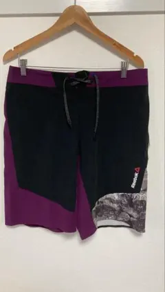 Reebok ACTIVCHILL ハーフパンツ 32インチ（L相当）　紫黒のサムネイル