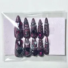 ネイルチップ 現品 026810 地雷系 サブカル マグネット