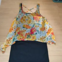 INGNI 花柄ノースリーブチュニック