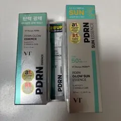 韓国ダイソー　VT PDRNシリーズ　日焼け止め、GLOW ESSENCEのサムネイル
