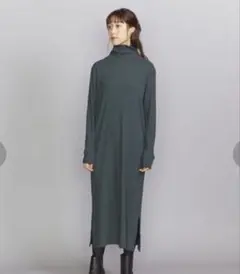 BEAUTY&YOUTH ロングワンピース　グリーン