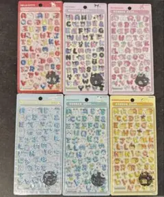 新作ボンボンドロップシール　サンリオもじ　文字