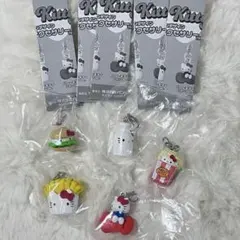 【新品】ハローキティ アメリカンデザイン めじるしチャーム コンプリート5点