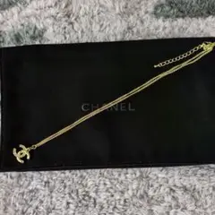 CHANELヴィンテージチャーム ゴールドロゴネックレス