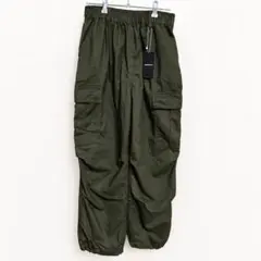 新品 Doublefocus カーゴパンツ M カーキ メンズ