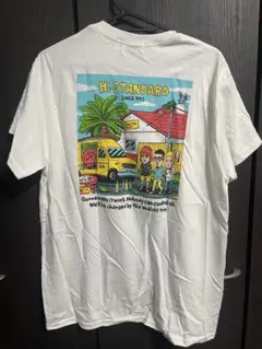 【Hi-STANDARD】ハイスタンダード　Tシャツ　半袖　白　Mサイズ　バンドのサムネイル