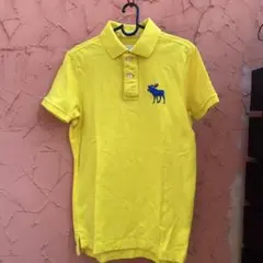 新品旗艦店限定Abercrombie & Fitch イエローポロシャツ