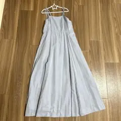 Ray BEAMS キャミワンピース ロング丈 ブルー