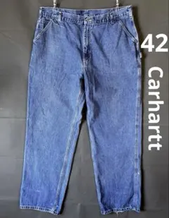 W42 Carhartt カーハート B13-DPS デニムペインターパンツ