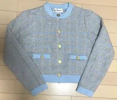 Lily brown リリーブラウン ツイードニットカーディガン 長袖