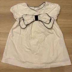 ZARA ホワイト リボン付きワンピース 100cmのサムネイル