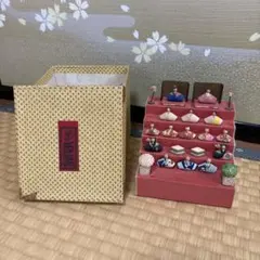 에도 명물 히나 인형 (미니 인형 장식 상자 포함)