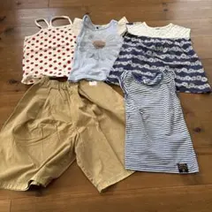 100.110㎝. セラフ.F.O.kids夏用子ども服、5点まとめ売り