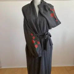 ニットワンピース　コート　ロングカーディガン　LOUNIE ルーニィ