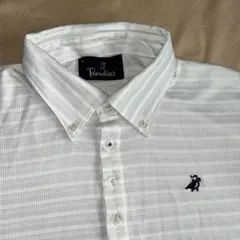 Paradiso ストライプ 半袖ポロシャツ