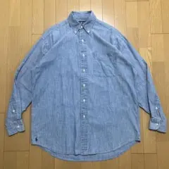 【S】ラルフローレン THE BIG ビッグ シャンブレーシャツ 裾ポニー 現行