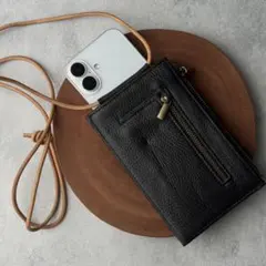 フォコン FAUCON レザー 財布 ポシェット スマホポーチ　スマホショルダー