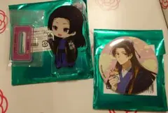 薬屋のひとりごと×ロールアイス　壬氏ミニキャラアクスタ＆缶バッジセット