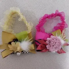 犬用リボンアクセサリー 2点セット