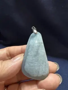 アクアマリンラブカットペンダントトップ