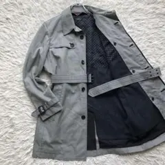 【美品】ポールスミス　トレンチコート　L 千鳥格子　カシミヤライナー　比翼